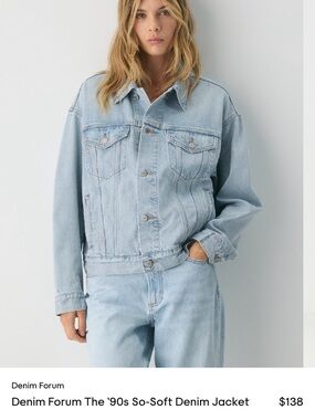 Aritzia 90s so soft denim jacket